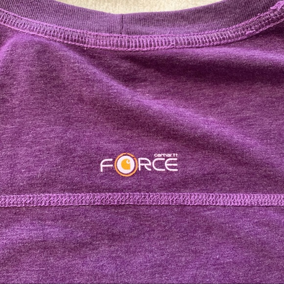 Purple Carhartt Force T-Shirt - Picture 4 of 4